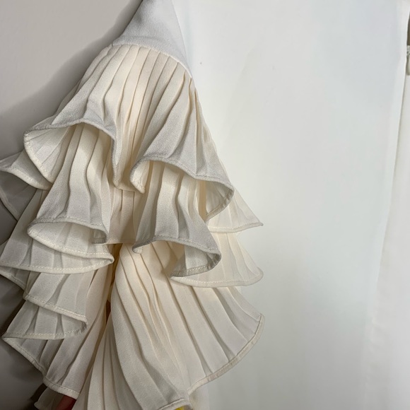 NEW - CeCe White Cream Shift Dress Tiered - Picture 3 of 5